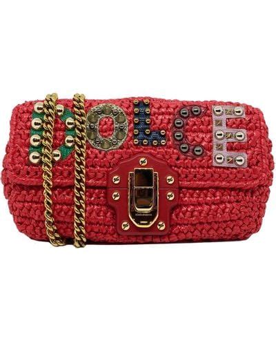 dolce gabbana lucia bag red tiziana fausti|Dolce Box bag in Red for Women .